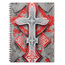Cuaderno cross tattoo flower 38 notizblock