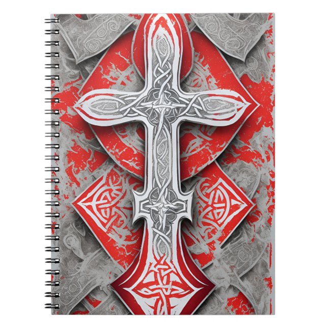 Cuaderno cross tattoo flower 38 notizblock (Vorderseite)