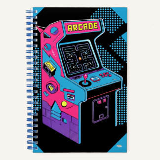 Cuaderno Cuadriculado Arcade Retro Gridded Notizbuch