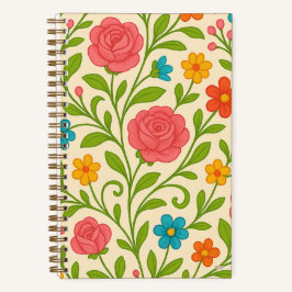 Cuaderno Cuadriculado Coquette Floral Grid Notizbuch