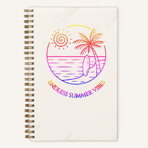 Cuaderno Cuadriculado Endless Summer Vibes Gridded Notizbuch