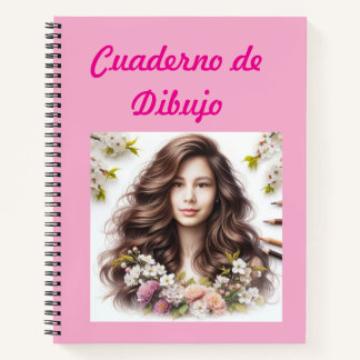 Cuaderno de dibujo floral notizbuch