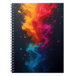 Cuaderno de fuego multicolor  notizblock