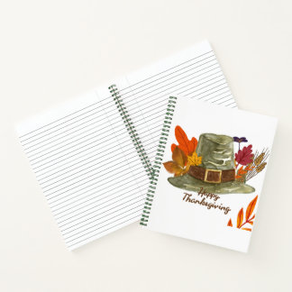 Cuaderno de tapadura thankgiving notizbuch