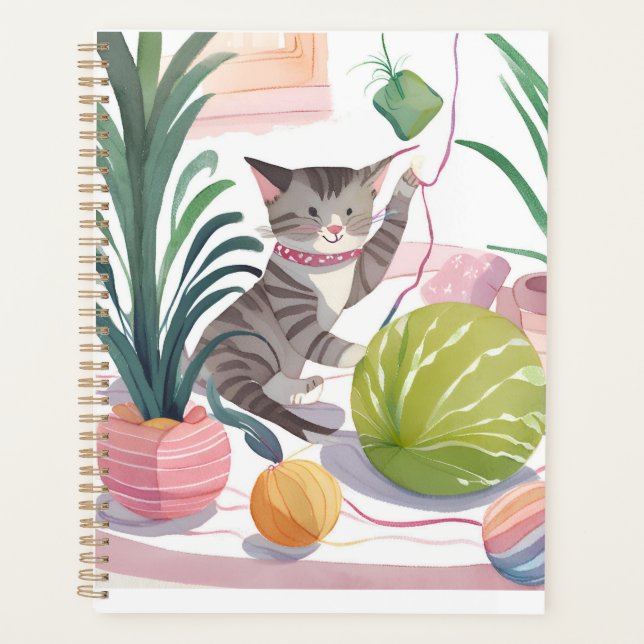 Cuaderno de un lindo gatito planer (Vorderseite)