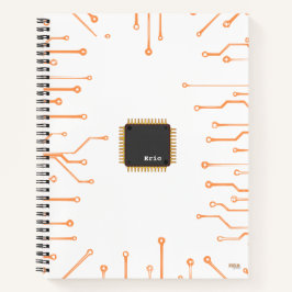 Cuaderno Electronic Chip Orange Notizbuch