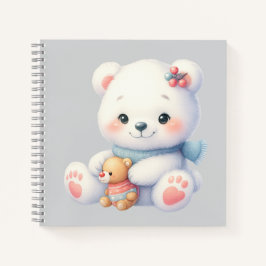 Cuaderno espiral con diseño de lindo osito notizbuch