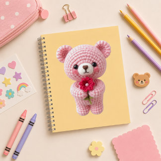 Cuaderno espiral con diseño de lindo osito notizbuch