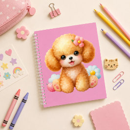 Cuaderno espiral con diseño de lindo perrito notizbuch