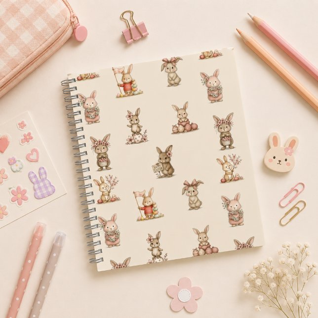 Cuaderno espiral con diseño de lindos conejitos notizbuch (Von Creator hochgeladen)