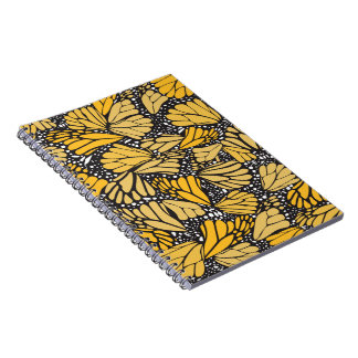 Cuaderno estampado mariposa monarca notizblock