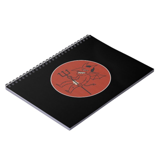 Cuaderno original personalizado satanista diablo.  notizblock (Linke Seite)