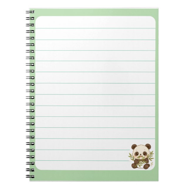 Cuaderno Panda Notizblock (Vorderseite)