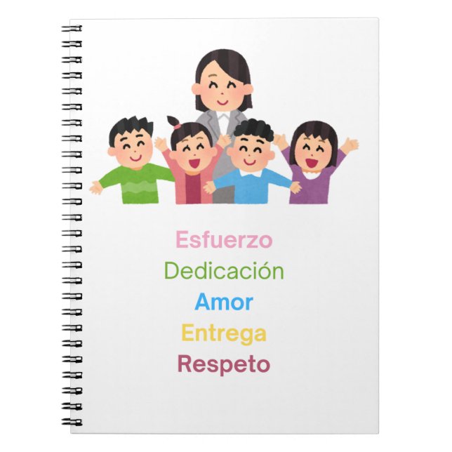 Cuaderno para la maestra notizblock (Vorderseite)