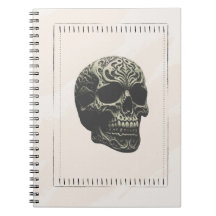 Cuaderno Skull Swirling Muster