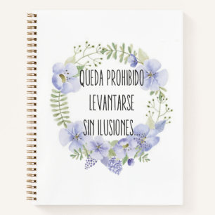 Cuadernos A4 linea Mensajes Notizbuch
