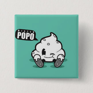 Cuadrado Knopf Herr Popo Button