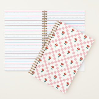 Cuadrillé en rosa notizbuch