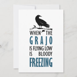 Cuando el grajo vuela bajo feiertagskarte