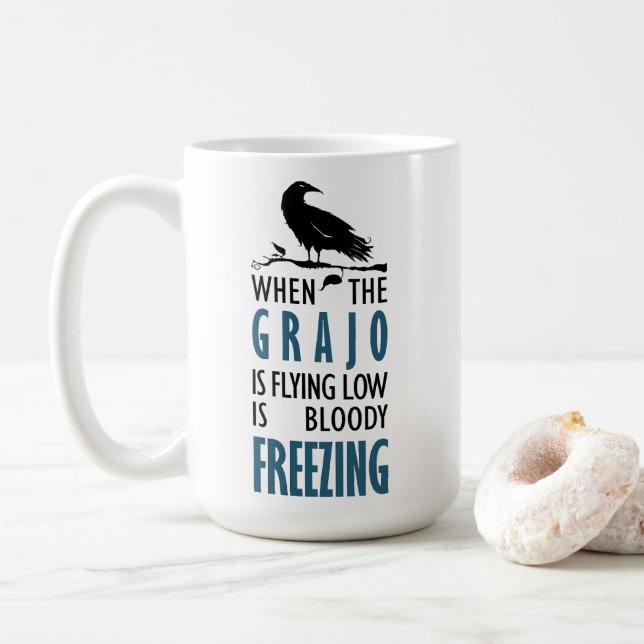 Cuando el grajo vuela bajo kaffeetasse (Mit Donut)