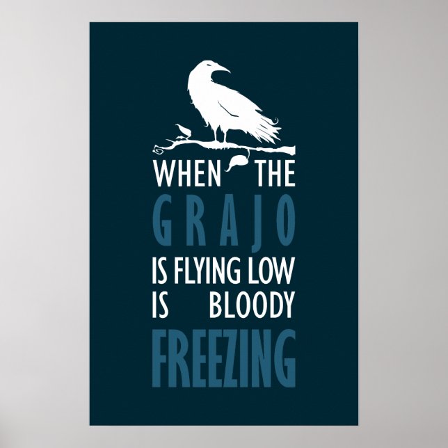 Cuando el grajo vuela bajo poster (Vorne)