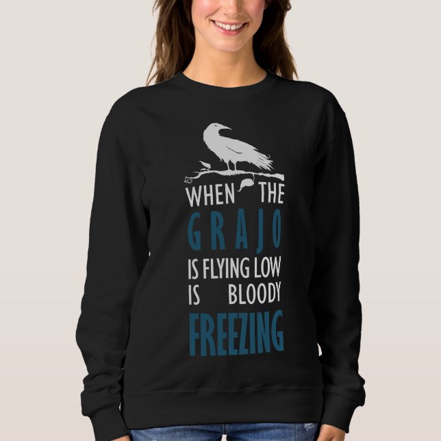 Cuando el grajo vuela bajo sweatshirt (Vorderseite)