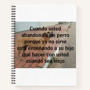 Cuando verließ un perro notizbuch