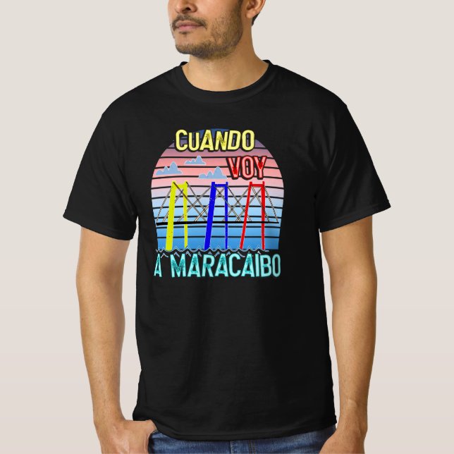 Cuando Voy a Maracaibo Venezuela Souvenirs T-Shirt (Vorderseite)