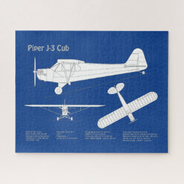 Cub Airplane - Airplane Blueprint Plans ABD Puzzle