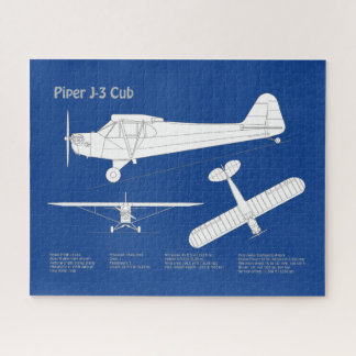 Cub Airplane - Airplane Blueprint Plans ABD Puzzle