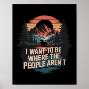 Cub Camping Wandern Pfadfinder Geschenke Retro Vin Poster