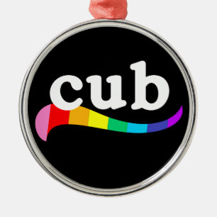 CUB Schwule Gemeinschaft Körpertyp Jüngerer Bär Ornament Aus Metall
