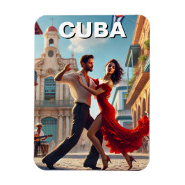 Cuba Cha Cha Dancers Magnet