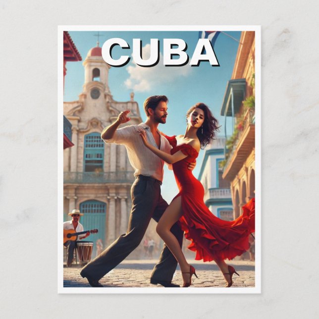 Cuba Cha Cha Dancers Postkarte (Vorderseite)