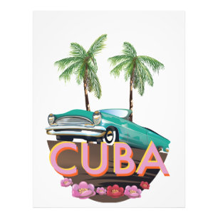 Cuba Classic Car Logo Fotodruck