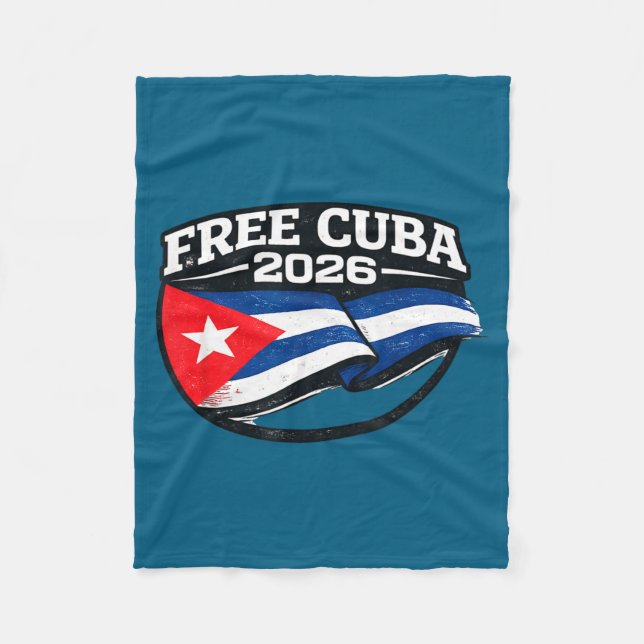 Cuba Cuba Libre Donroe Doctrine Design Fleecedecke (Vorderseite)