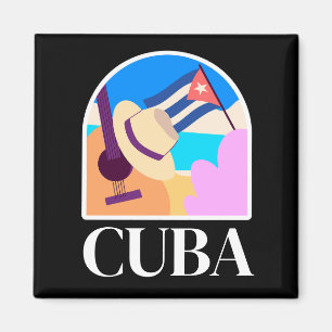Cuba Flag Salsa Vintag Magnet