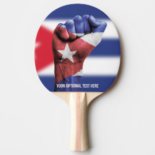 Cuba für benutzerdefinierten Text Tischtennis Schläger
