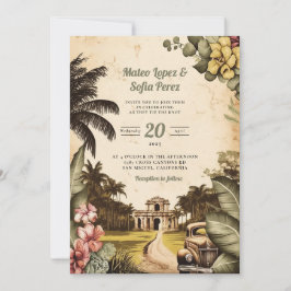 Cuba Havana Wedding Hochzeit in Urlaubsort Einladung