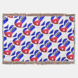 Cuba Heart Flag Decke
