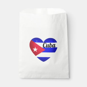 Cuba Heart Flag Geschenktütchen