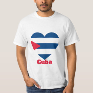 Cuba Heart Flag T - Shirt