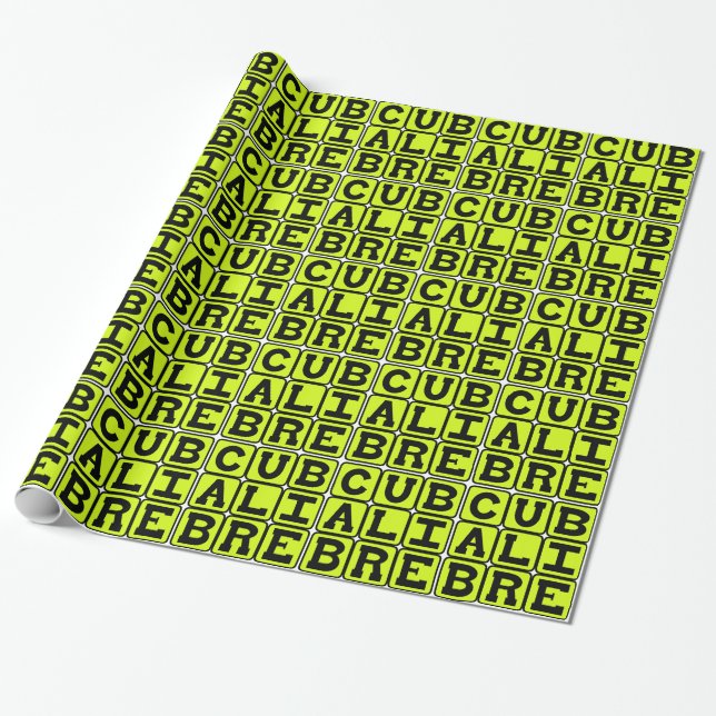 Cuba Libre, Highball Cocktail Geschenkpapier (Ungerollt)