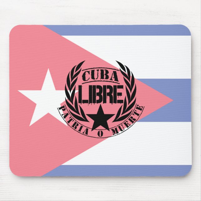 Cuba Libre Motto Laurels Mousepad (Vorne)