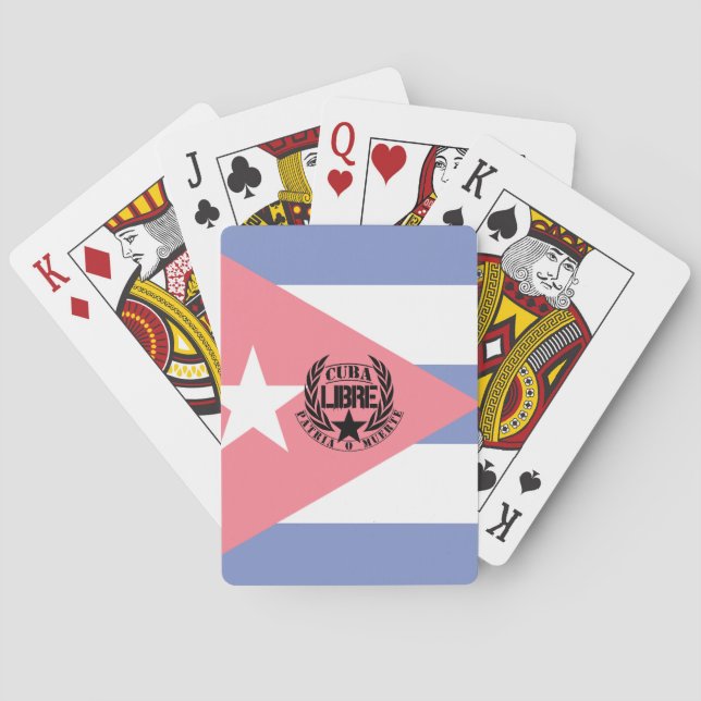 Cuba Libre Motto Laurels Spielkarten (Rückseite)