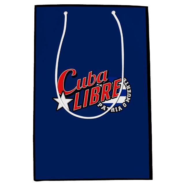 Cuba Libre Motto Mittlere Geschenktüte (Vorderseite)