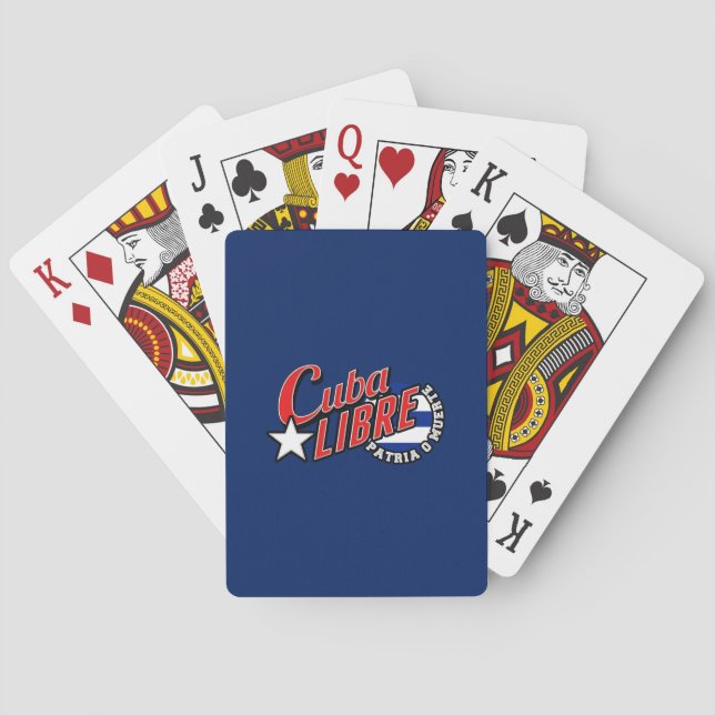 Cuba Libre Motto Spielkarten (Rückseite)