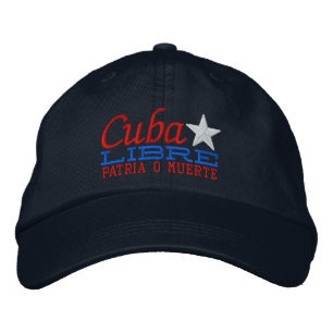 Cuba Libre Motto Stickerei Bestickte Baseballkappe