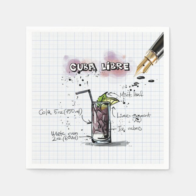 Cuba Libre Serviette (Vorderseite)