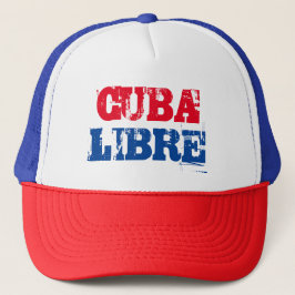Cuba Libre SOS Kuba Rot Blau Truckerkappe